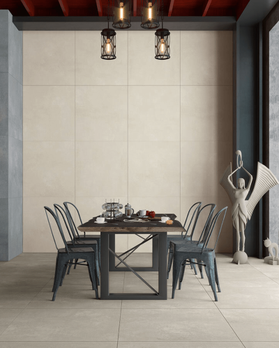 Carrelage Béton Ciré Beige  Mate 60X60 cm Rectifié| InOutlet