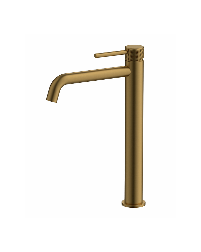 Mitigeur Lavabo Haut "Slim" Or brossé| InOutlet Carrelages