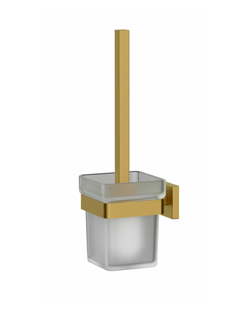 Porte Brosse Toilette "Costa" Or brossé | InOutlet Carrelages