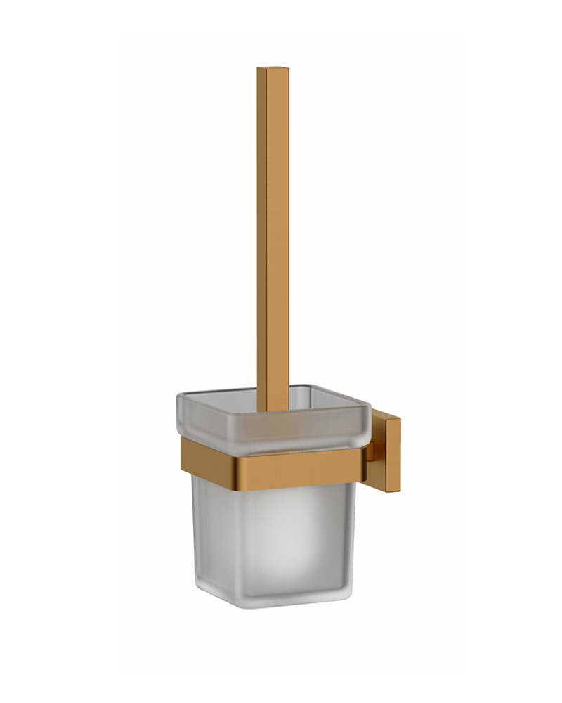 Porte Brosse Toilette "Costa" Or rose brossé | InOutlet Carrelages