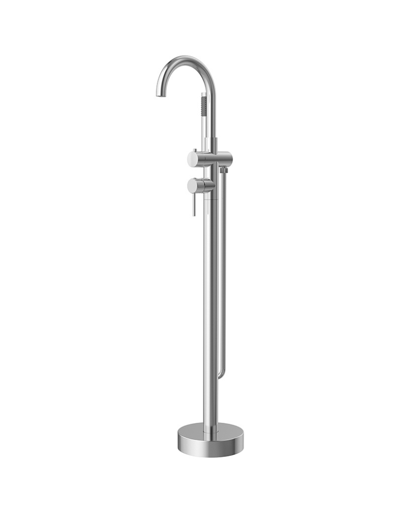 Mitigeur Bain douche sur pied "Slim" Chrome | InOutlet Carrelages