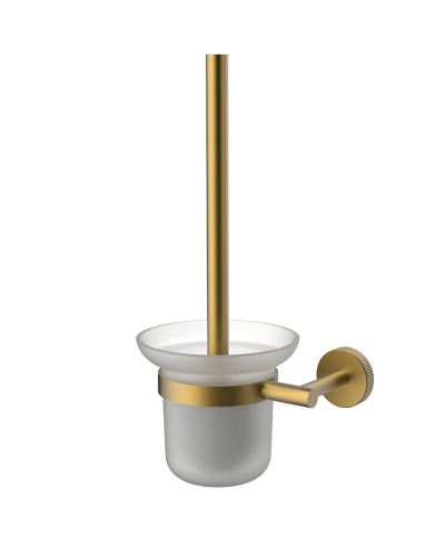 Porte Brosse Toilette "Slim" Or brossé | InOutlet Carrelages