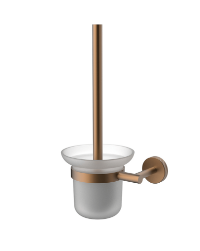 Porte Brosse Toilette "Slim" Or rose brossé | InOutlet Carrelages