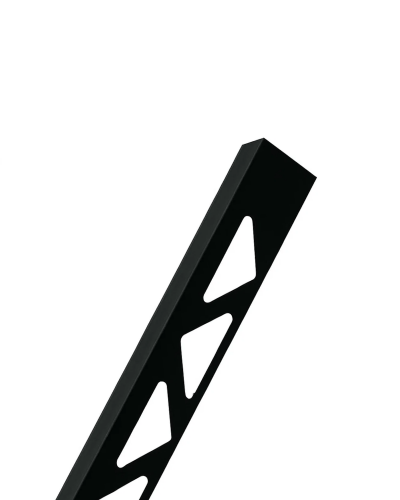 Baguette finition Carrelage Alu anodisé Noir en L 1x270 cm | InOutlet Carrelages