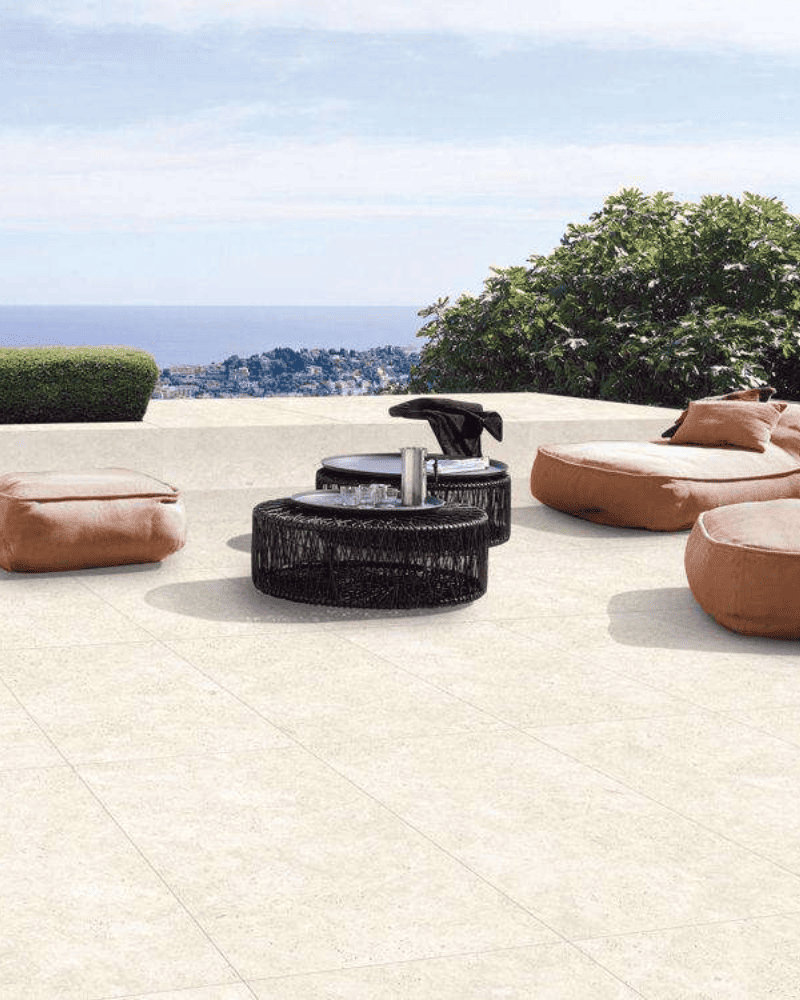 Carrelage Imitation Travertin Beige Mate 60x60 cm| InOutlet Carrelages