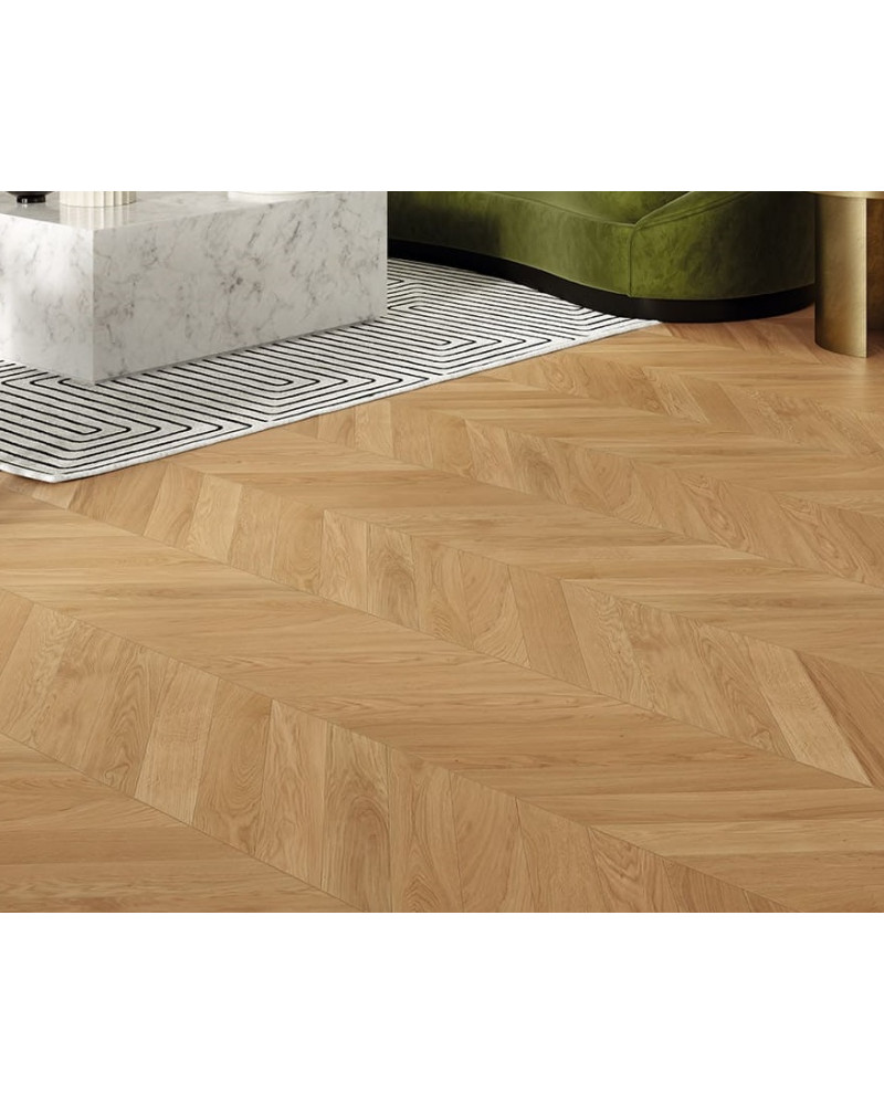 Parquet Chevron 610x120x15/4 mm Wooden contrecollé chêne | InOutlet
