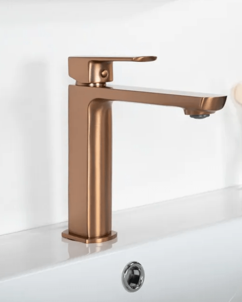 mitigeur or rose brossé