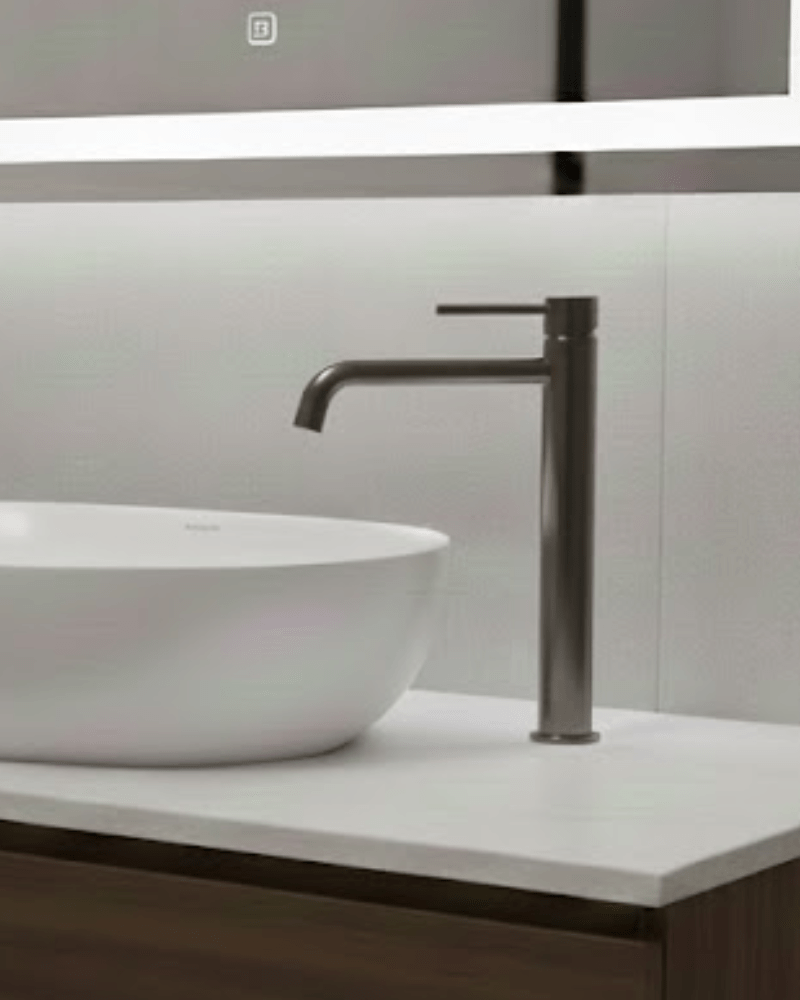 Mitigeur Lavabo Haut "Slim" Or rose brossé| InOutlet Carrelages