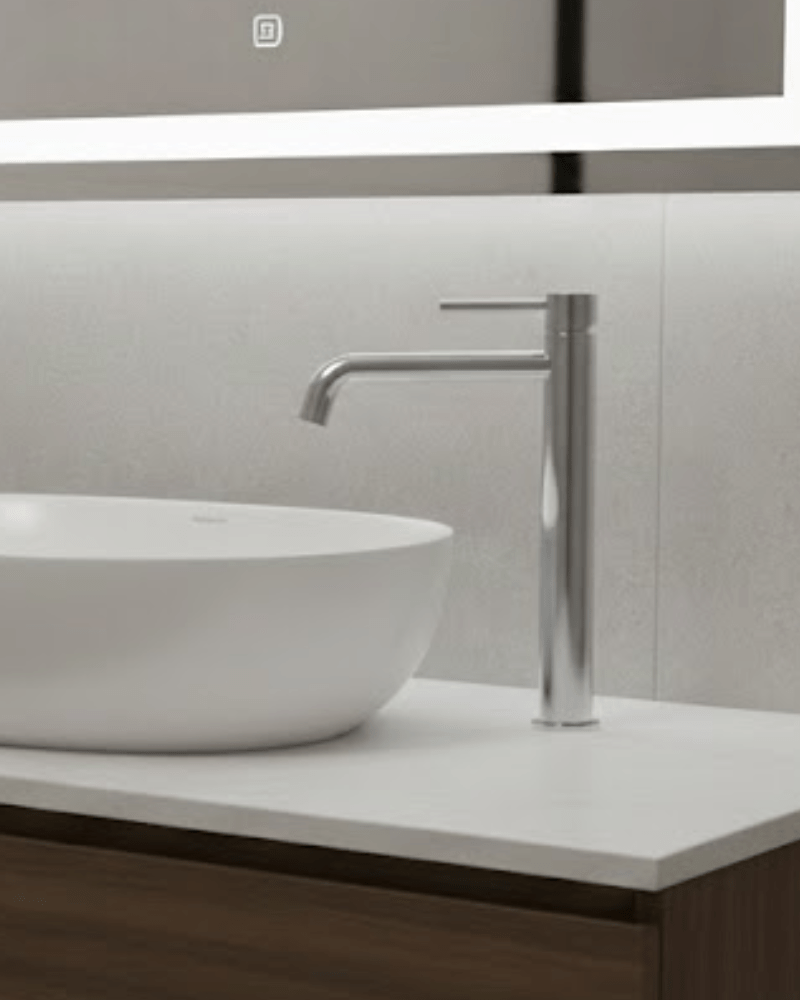 Mitigeur Lavabo Haut "Slim" Chrome | InOutlet Carrelages