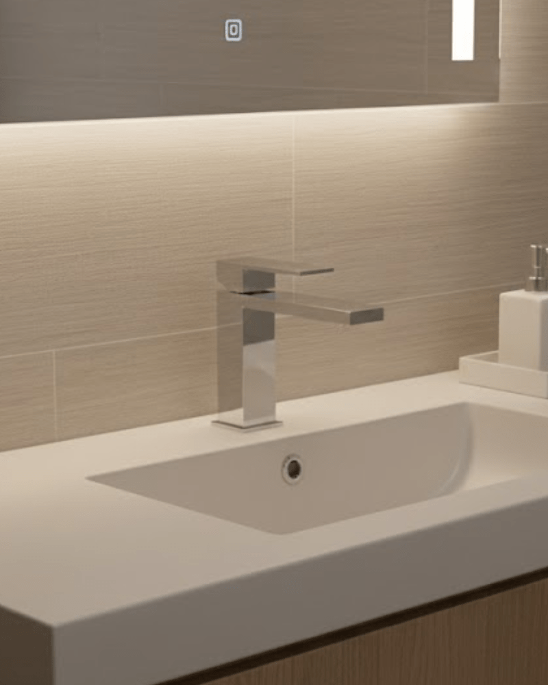 Mitigeur lavabo "Sidney" Chrome  (Laiton)| InOutlet