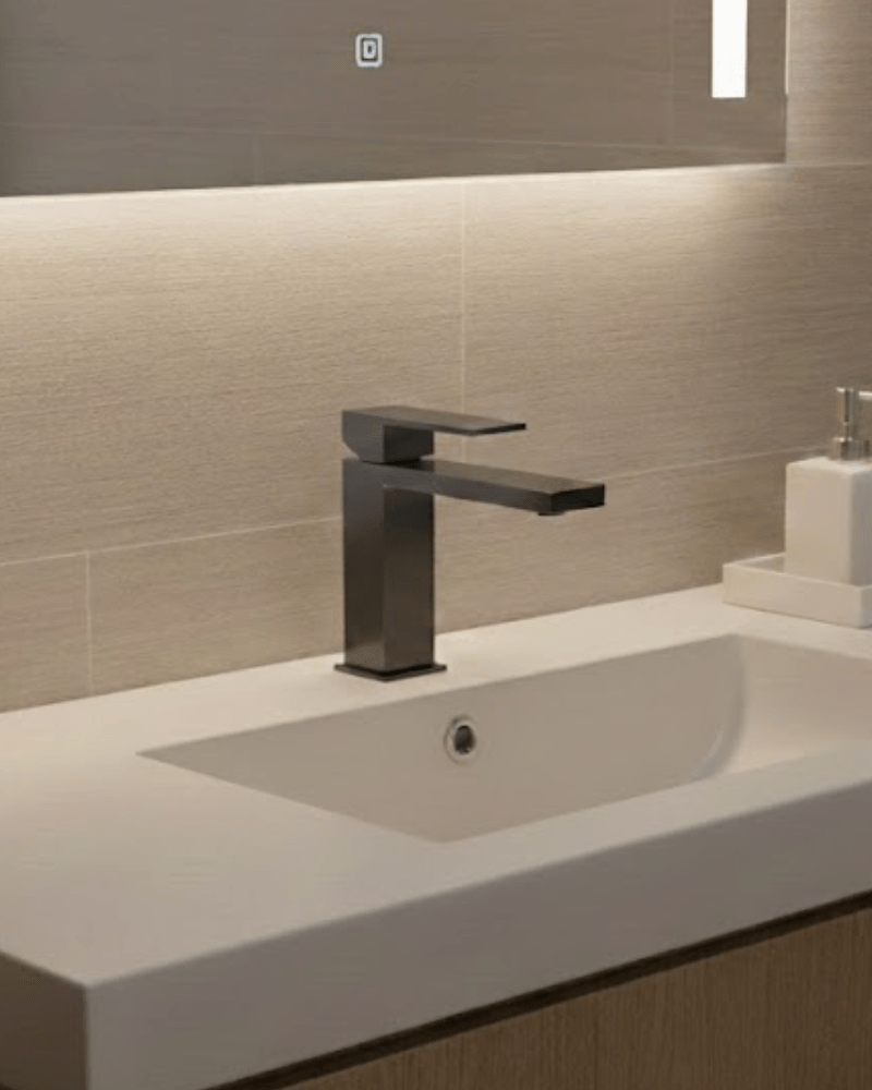 Mitigeur lavabo "Sidney" Gunmetal (Laiton)| InOutlet