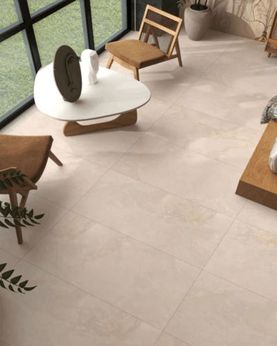 Carrelage effet pierre beige 60x120 cm – Jakarta Pearl Mate | InOutlet