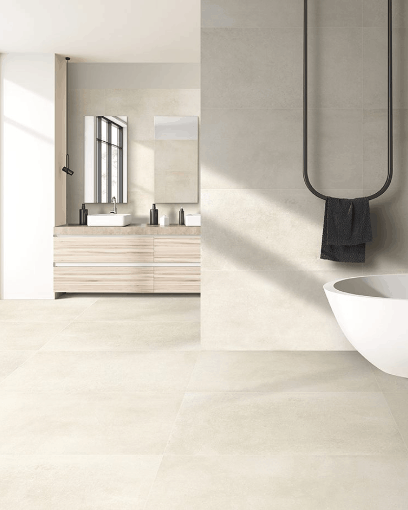 Carrelage Effet béton Beige 80x80 cm | InOutlet Carrelages