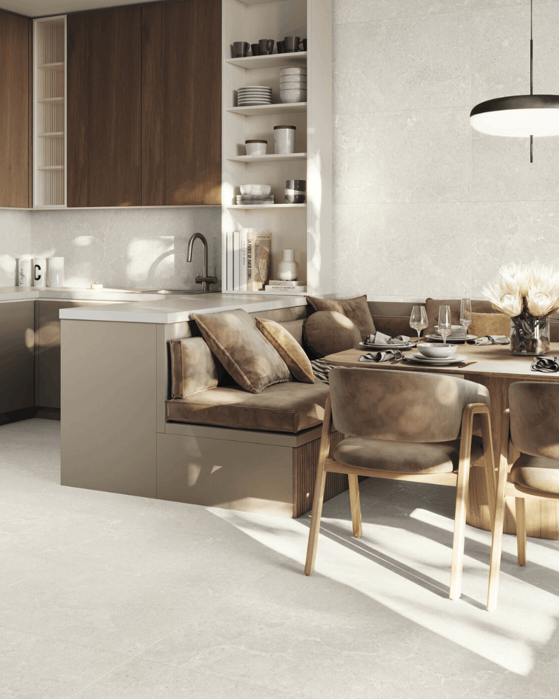 Carrelage Sol et Mur Effet Pierre 60x60 Beige 60x60 cm| Inoutlet Carrelages