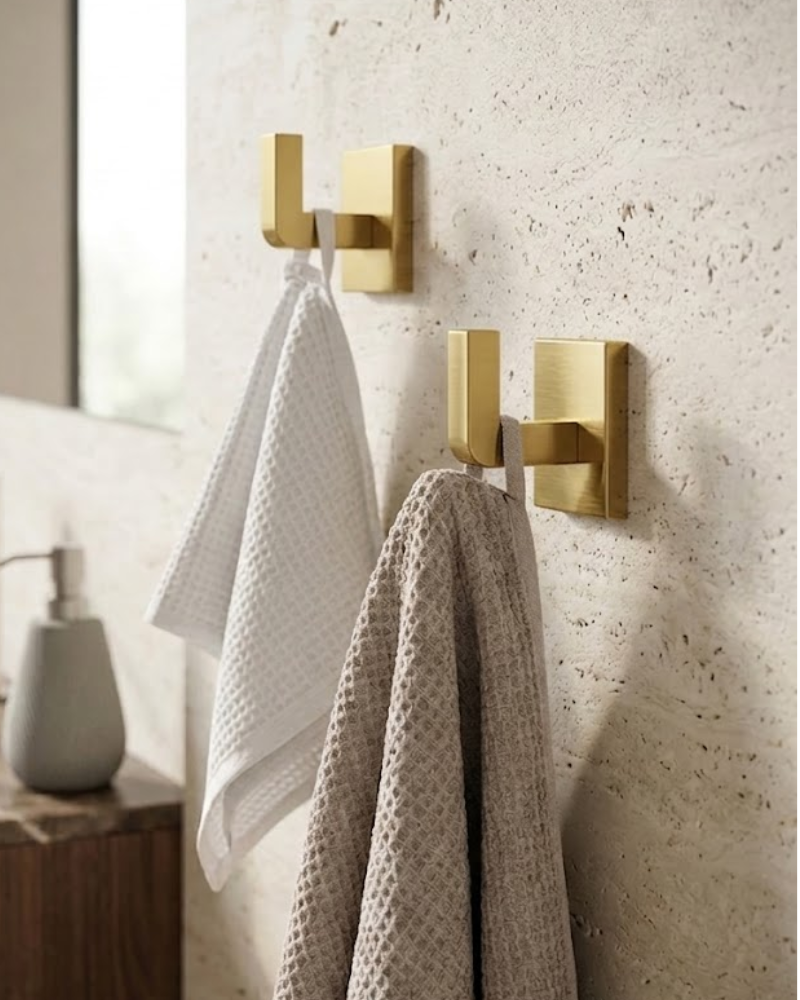 Patère "Costa" Or brossé | InOutlet Carrelages