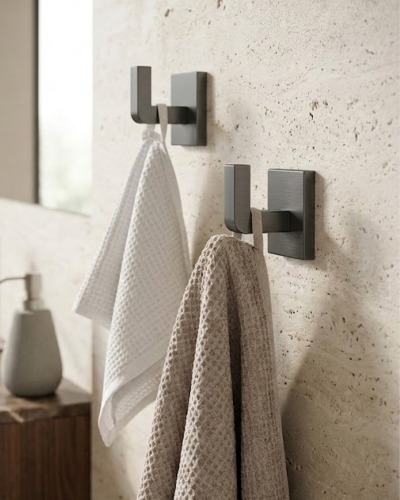 Patère "Costa" Gunmetal | InOutlet Carrelages