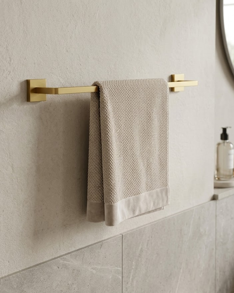 Porte-Serviette "Costa" Or brossé | InOutlet Carrelages