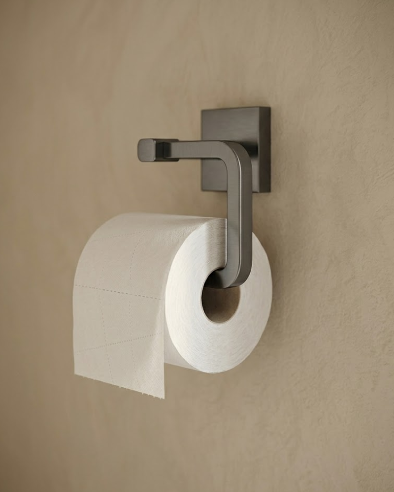 Porte-papier toilette "Costa" Gunmetal | InOutlet Carrelages