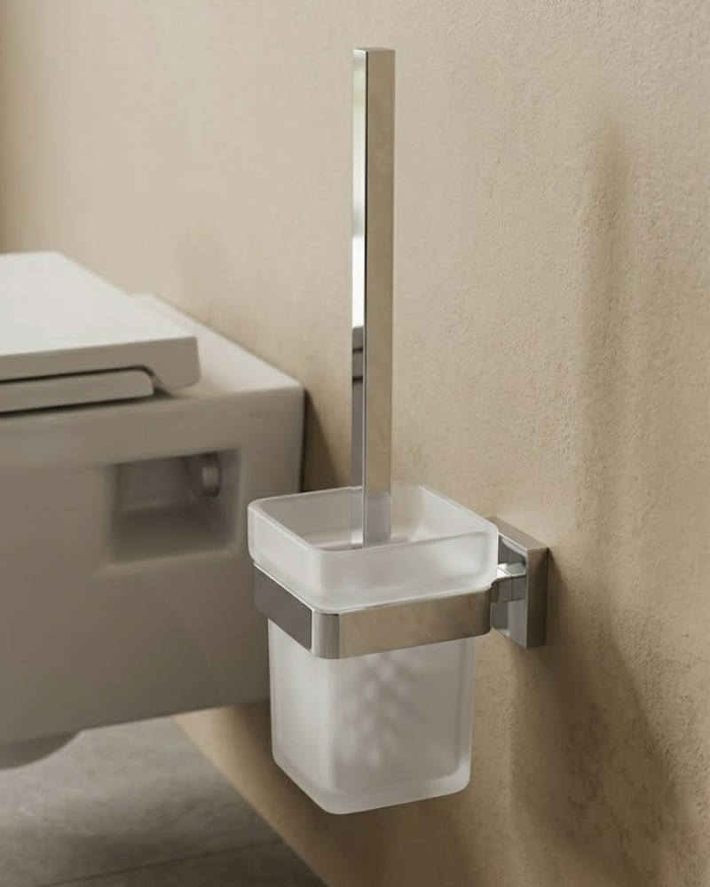Porte Brosse Toilette "Costa" Chrome | InOutlet Carrelages