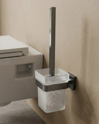 Porte Brosse Toilette "Costa" Gunmetal | InOutlet Carrelages