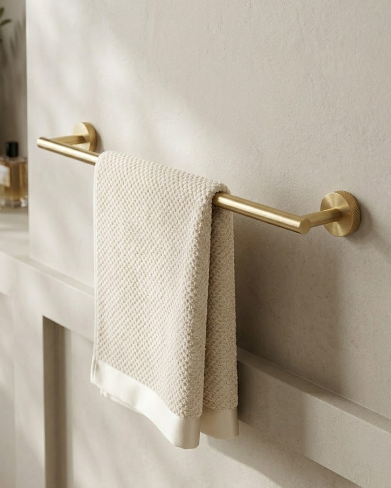 Porte-Serviette "Slim" Or brossé | InOutlet Carrelages