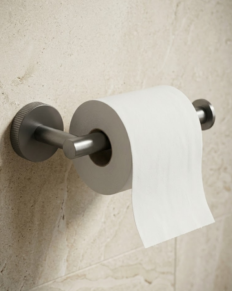Porte-papier toilette "Slim" Gunmetal | InOutlet Carrelages