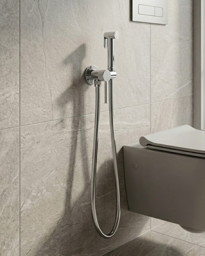 Douchette Hygiénique "Slim" Chrome | InOutlet Carrelages