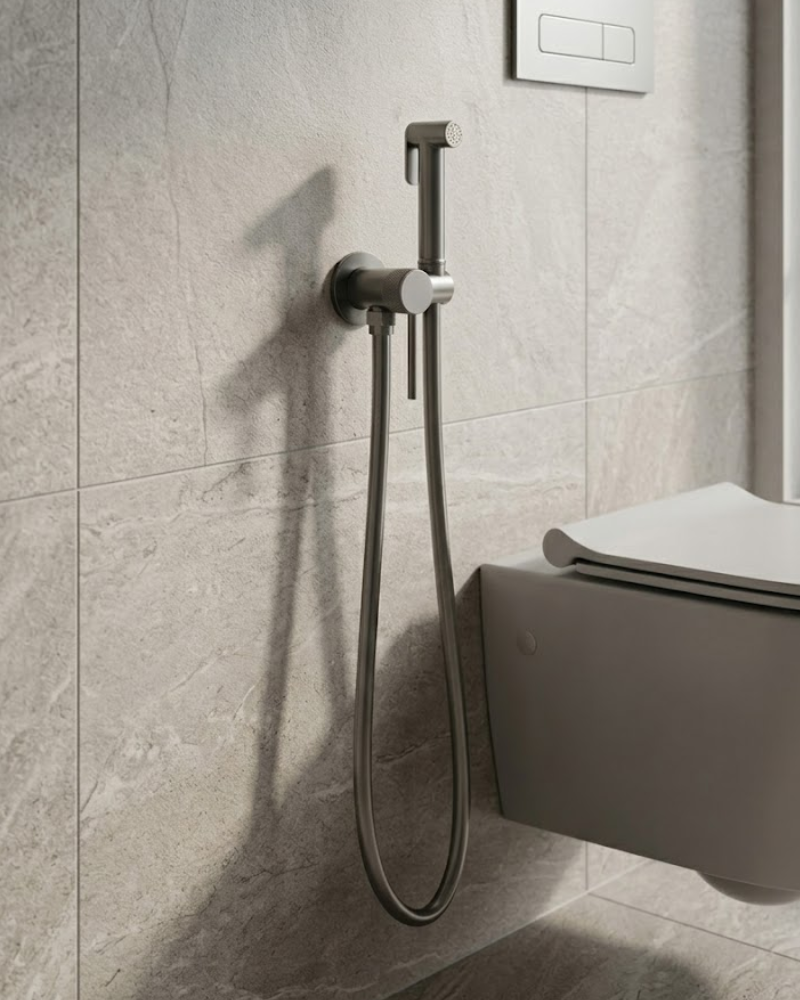 Douchette Hygiénique "Slim" Gunmetal | InOutlet Carrelages