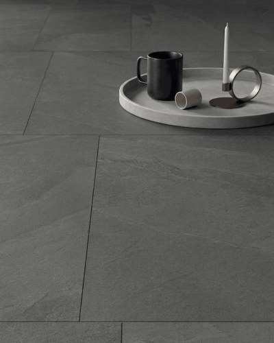 Carrelage effet pierre anthracite 60x120 cm | Inoutlet Carrelages