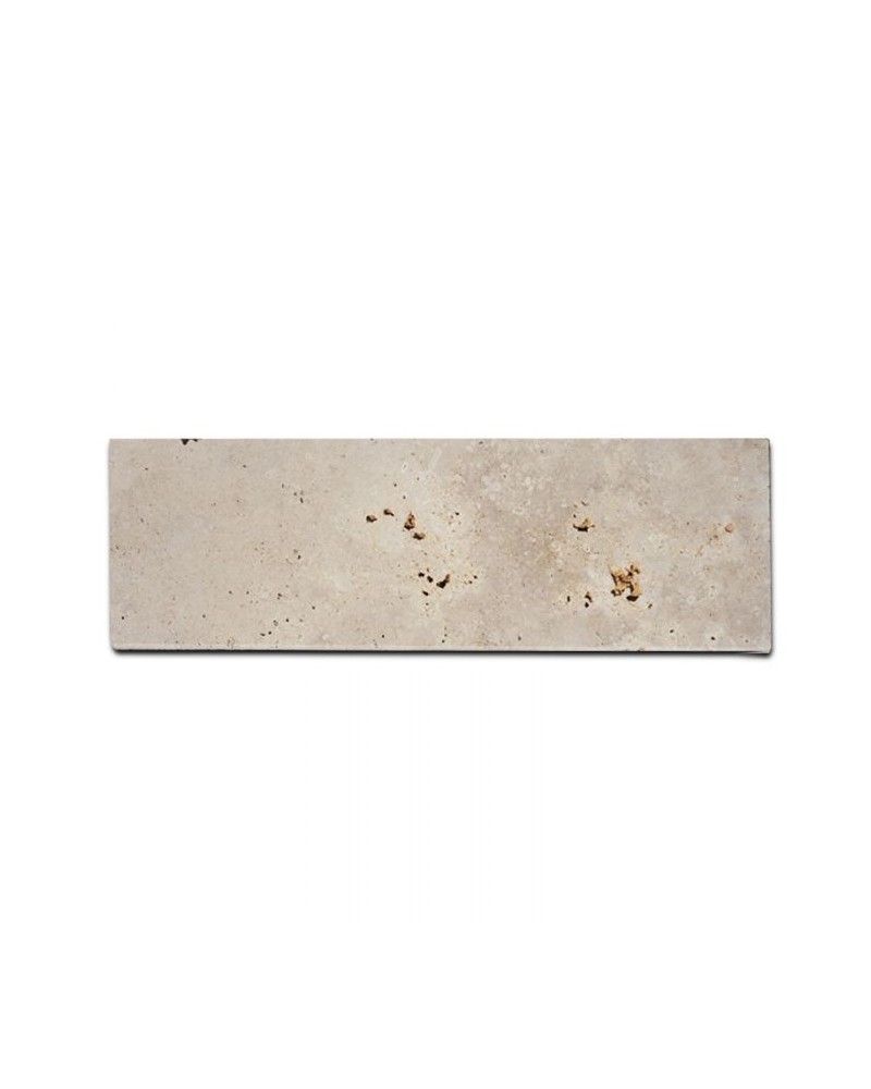 Margelle Travertin 3 cm Rustique Vieilli Bord 1/2 Rond 33X100 cm | Inoutlet